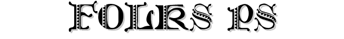 Folks PS font